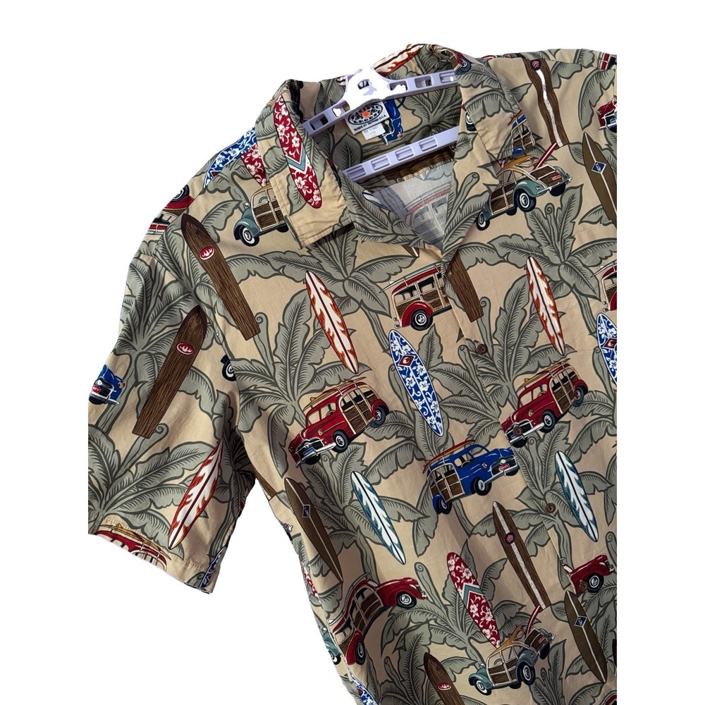 Vtg Pacific Legend Hawaiian Shirt Mens 4XL Cotton Button Up Camp Surf Aloha USA